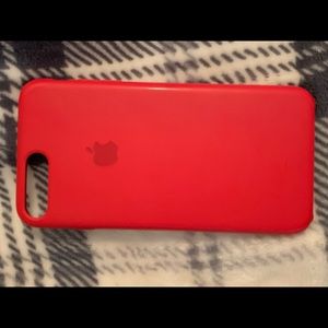 Red Apple Silicon iPhone 7/8 PLUS Phone Case